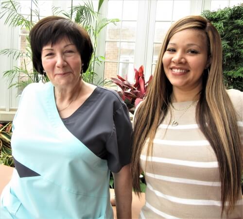 Mother and daughter, Pam and Ashley. Pam Brown and Ashley Bryan