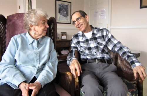 Peggy and Russell (aka Rusty) Kreiser at Homeland Center Peggy and Rusty Keiser