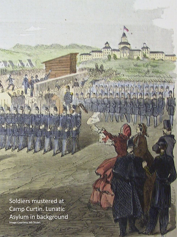 soldiers mustered at camp curtin
